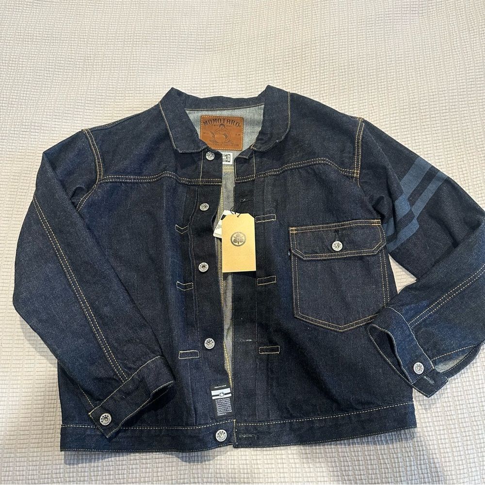 NWT MOMOTARO JEANS - SYUTSUJIN - Type I DENIM JACKET - MXGJ3001 - Size SMALL